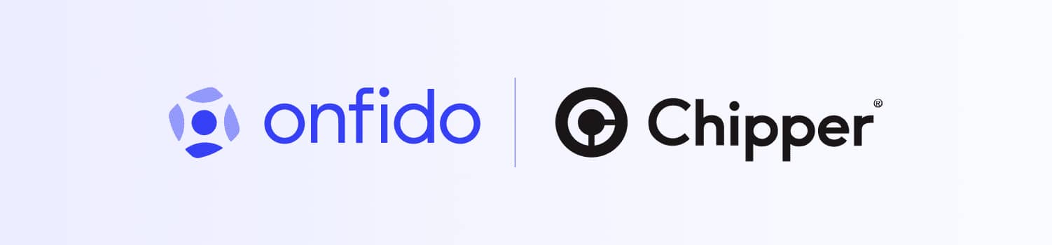 Onfido and Chipper logos