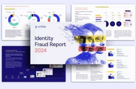 Fraud Report Cover and Page Imagery